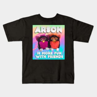 Furby - Arson w Friends Kids T-Shirt